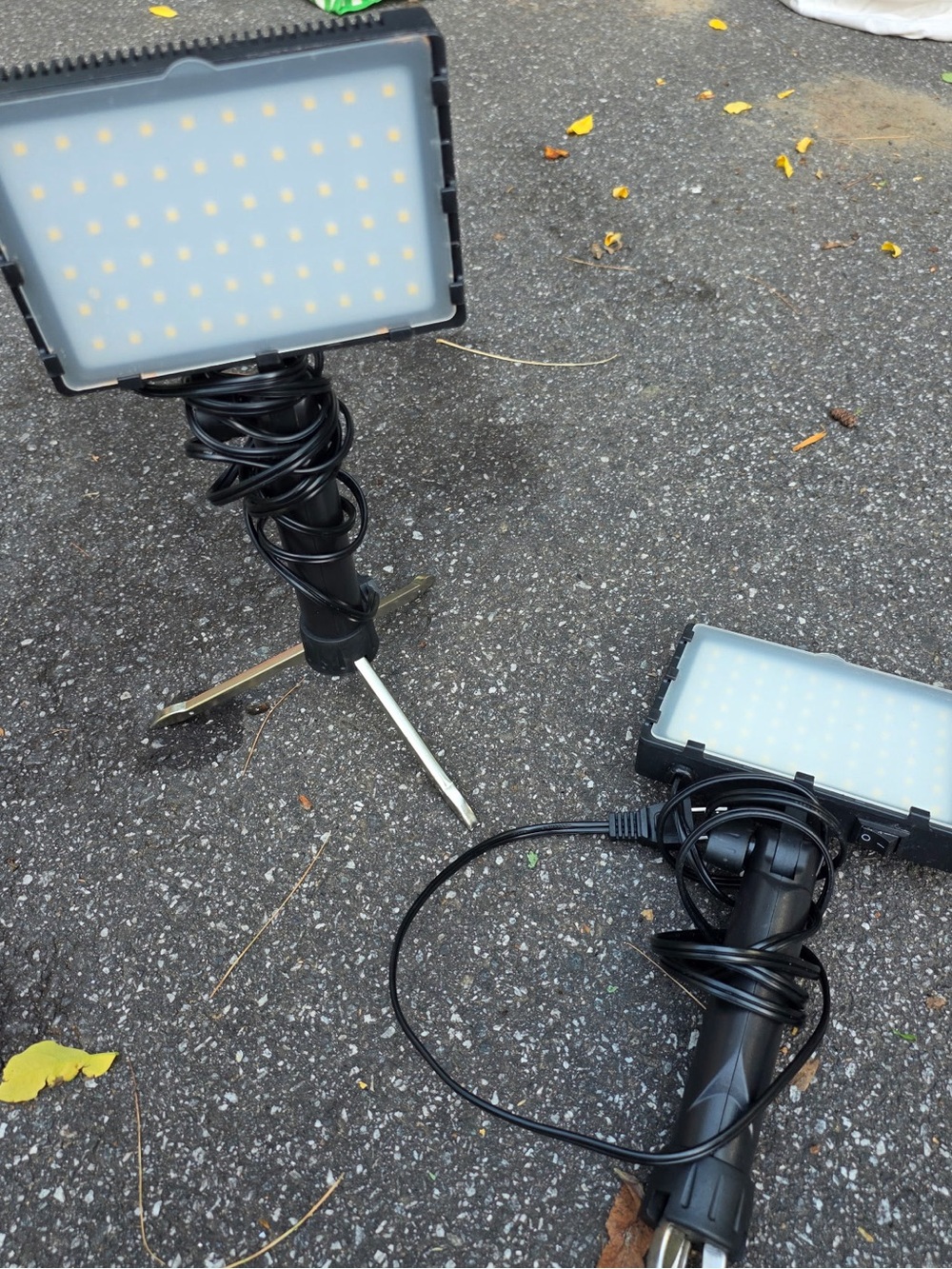 LED Work Lights - Pair of Portable Flood Panels
